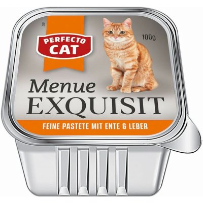 Perfecto Cat Menue Exquisit Kachna a játra 100 g – Zboží Mobilmania