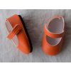 Výbavička pro panenky Paola Reina Boty pro panenky 32 cm Nízké oranžové sandály