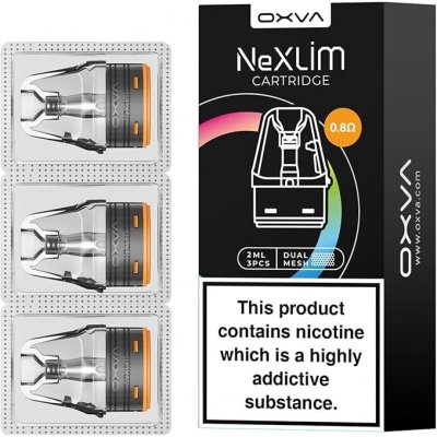 Oxva NEXLIM cartridge 4 ml 0,8 ohm 3 ks – Sleviste.cz