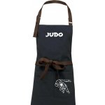 Dřevěné uhlí Judo nápis + postavy Zástěra Vintage – Hledejceny.cz