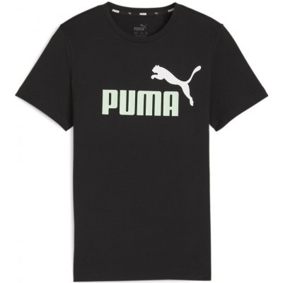 Puma ESS+ 2 Col Logo Tee B černá – Zboží Dáma