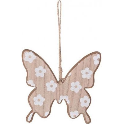 Závěs dřevo 150x140mm, motýl, přírodní – Hledejceny.cz