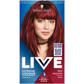 Schwarzkopf Live Intense Colour barva na vlasy 043 vášnivá červená od 128  Kč - Heureka.cz