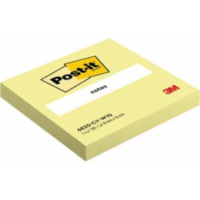 Samolepící bloček Post-it, 76mm x 76mm, 100 lístků v bločku, kanárkově žlutý – Hledejceny.cz
