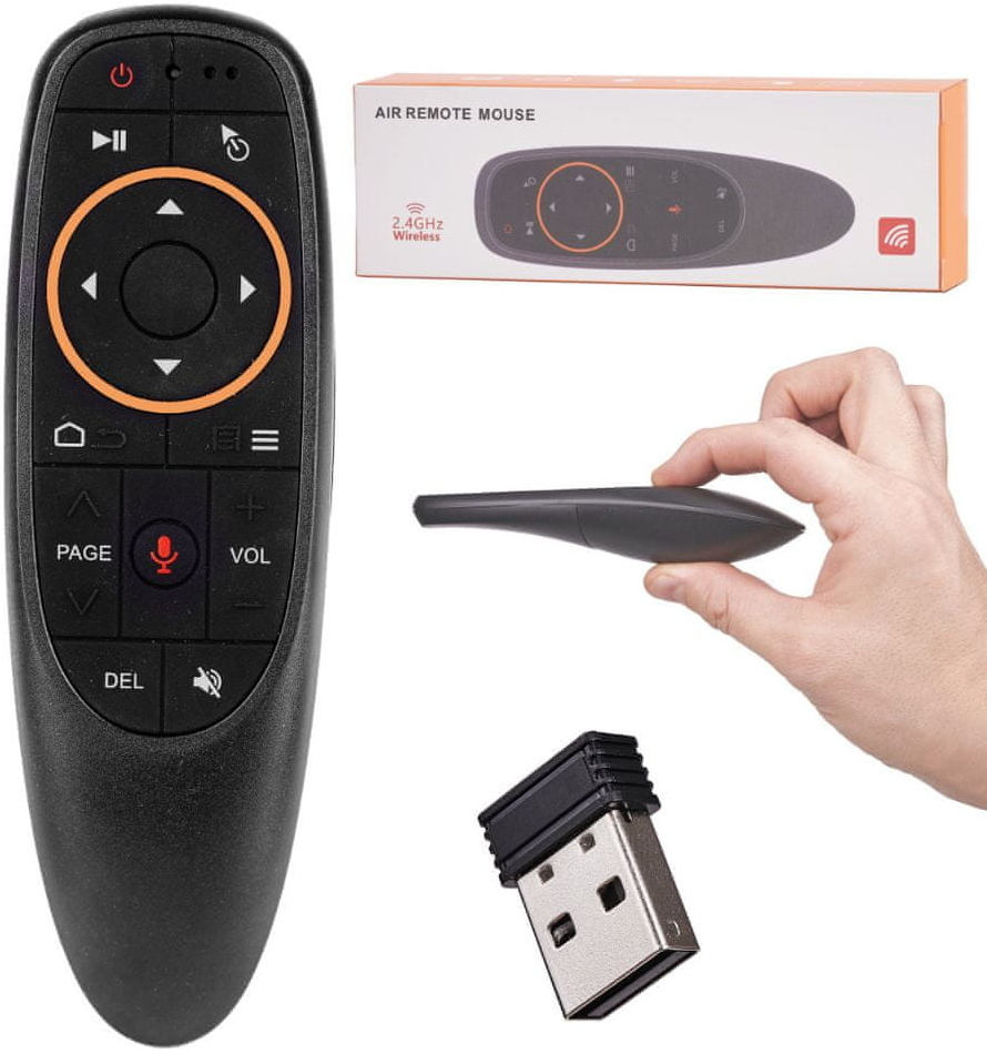 Dálkový ovladač Aga Air Mouse G10 Smart TV Box Mikrofon X9