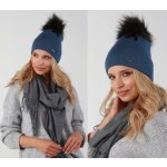 Fashionweek dámská zimní čepice s bambulí Multicolor ZIZI-P8 Jeans – Hledejceny.cz