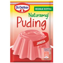 Dr. Oetker Naturamyl puding s jahodovou příchutí v prášku 37 g