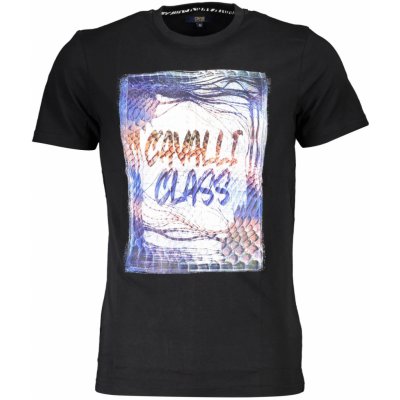 Cavalli Class T-Shirt Short Sleeve man BLACK