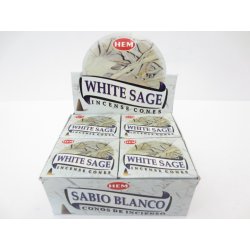 Hem Vonné kužely White SAGE Bílá šalvěj 10 ks