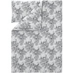 Livarno povlečení z jemného flanelu bílá/šedá 140x200 70x90 – Zboží Dáma