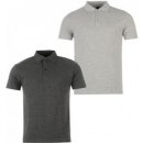 Donnay Two Pack Polo Shirts Mens GreyM/Char