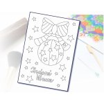 Radost v písku Šablona na pískování Krásné vánoce baňka A4 210 x 297 mm – Zboží Mobilmania