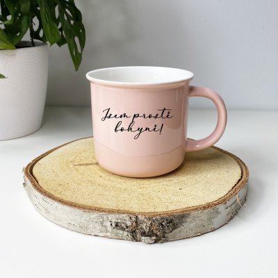 Fotodárky Tichá Keramický retro hrnek Jsem prostě bohyně! pastelové barvy 400 ml – Hledejceny.cz