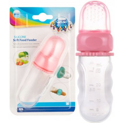 Canpol babies silikonová krmící síťka s nádobou růžová – Zboží Dáma