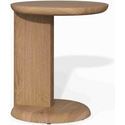 Tribu Teakový odkládací stolek C-Table Amanu, ovál 44x44x50 cm – Hledejceny.cz