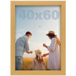 RÁMEČEK NA FOTKY 40x60 DŘEVO Klasický Rám na Fotografie Plakátů 60x40 MDF XL – Zbozi.Blesk.cz