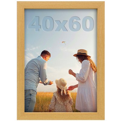 RÁMEČEK NA FOTKY 40x60 DŘEVO Klasický Rám na Fotografie Plakátů 60x40 MDF XL – Zbozi.Blesk.cz