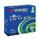 Médium pro vypalování Verbatim DVD-RW 4,7GB 4x, jewel, 5ks (43285)