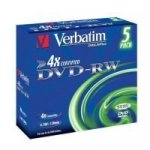 Verbatim DVD-RW 4,7GB 4x, jewel, 5ks (43285) – Zboží Živě