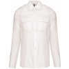 Pánská Košile Kariban pánská košile s dlouhým rukávem Pilot bílá