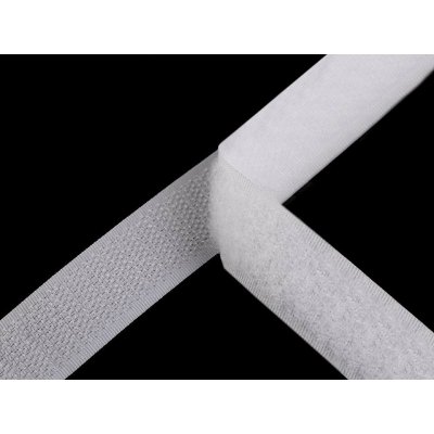 Prima-obchod Suchý zip háček + plyš šíře 20 mm, barva 1 bílá – Hledejceny.cz