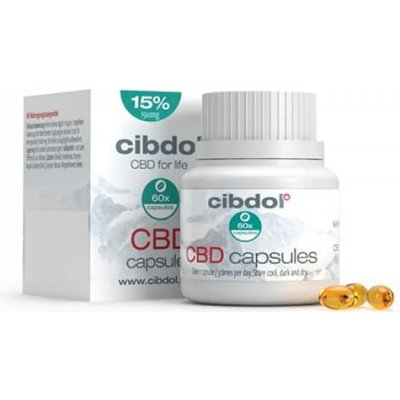 Cibdol CBD softgels kapsle 15% 1500 mg 60 kapslí
