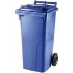 MEVA Plastová popelnice 120 litrů PVC hranatá modrá – Zboží Mobilmania