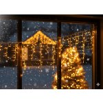 Chomik Světelný venkovní závěs 500LED, teplé světlo, 20+3m, 13 funkcí – Hledejceny.cz