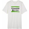 Pánské Tričko FOX triko FOX X KAWASAKI Premium white