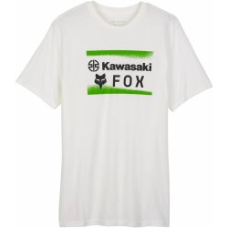 FOX triko FOX X KAWASAKI Premium white