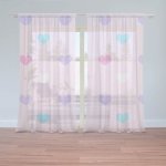 Sablio Záclony Srdce vedle srdce: 2ks 150x250cm – Hledejceny.cz