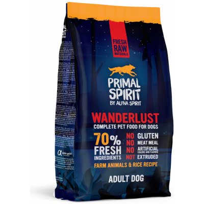 Primal Spirit Dog 70% Wanderlust 1 kg – Hledejceny.cz