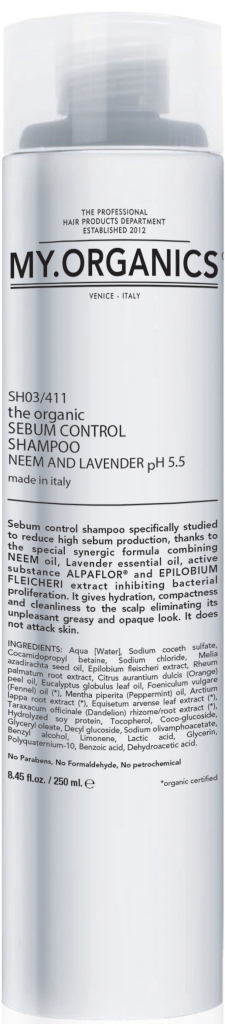 The Organic Sebum Control Shampoo Neem And Lavender 250ml