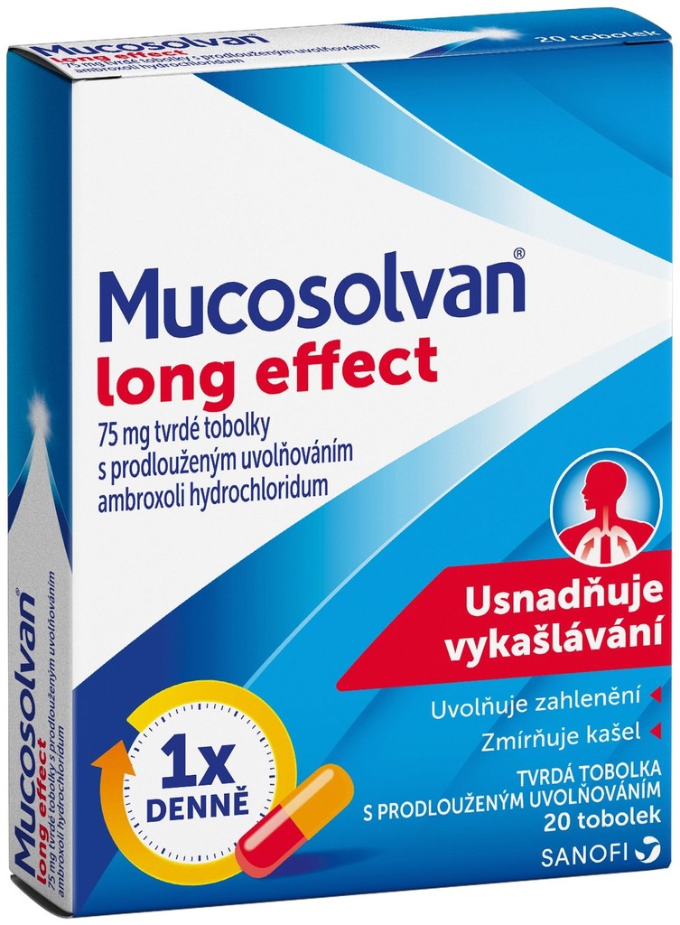 Mucosolvan Long Effect por.cps.pro. 20 x 75 mg od 159 Kč - Heureka.cz