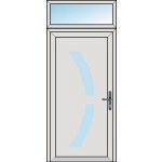 OknaDvereNaMiru.cz Vchodové dveře STYL 113 + Nadsvětlík bílá 100 x 220 cm – Hledejceny.cz