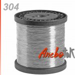 Nerezový drát 304 měkký, 0,2 mm, cívka, 100 m – Sleviste.cz