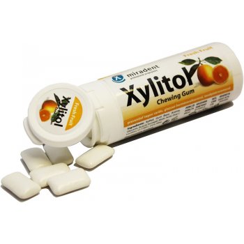 Miradent Xylitol žvýkačky ovocná, 30ks