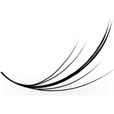 Luxury Lashes WISPY Premium Řasy v Hotovém Vějířku 500 ks Zakřivení umělých řas: CC, Délka umělých řas: 9 mm, Tloušťka řas: 007 – Zboží Dáma