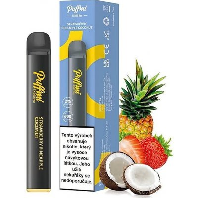 Puffmi TX600 Pro Strawberry Pineapple Coconut 20 mg 600 potáhnutí 1 ks – Zbozi.Blesk.cz