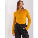 Passione moda svetr s rolákem na zip pm sw r3634.99 dark yellow – Zboží Mobilmania