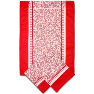 Tegatex ornamenty 50x70 cm červená 3 ks – Sleviste.cz