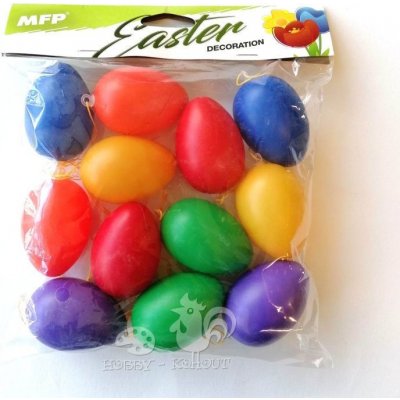 Plastová vajíčka 6 cm barevná mix 12 ks – Hledejceny.cz