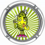 Best Buds Velký skleněný popelník Pizza – Zboží Mobilmania