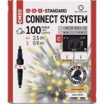 Emos D1CN01 100 LED Standard blikající rampouchy 2,5 m venkovní teplá studená bílá – Zboží Dáma