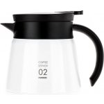 Hario V60-02 Insulated Stainless Steel Server Plus White – Zboží Mobilmania