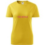 Žluté dámské tričko Techtle dárky pro zamilované páry – Zboží Dáma