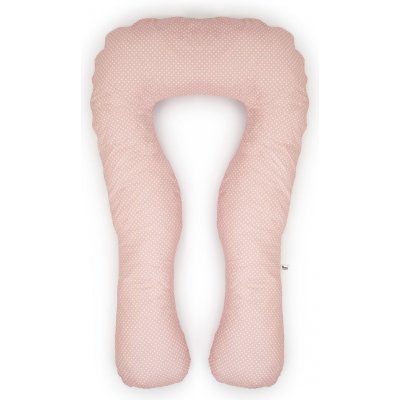 Flumi Těhotenský polštář ve tvaru U růžový s puntíky – Zboží Dáma Flumi Těhotenský polštář ve tvaru U růžový s puntíky – Zboží Dáma