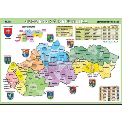 nakladatelství Kupka Slovenská republika - administrativní mapa XXL (140x100 cm) – Hledejceny.cz