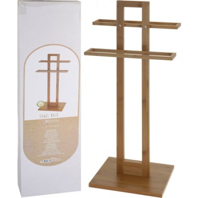 M.A.T. GROUP Věšák na ručníky 37x25x85cm bambus 386683 – Zboží Dáma