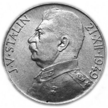 Mincovna Kremnica Stříbrná mince 50 Kč 1949 70. výročí narození J. V. Stalina 10 g